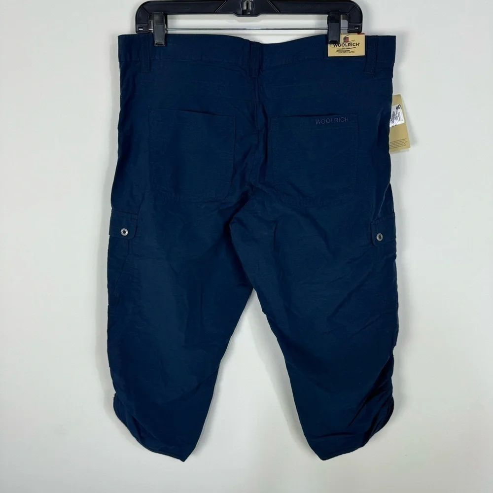 Woolrich Navy Blue Hiking Capri Cropped Athletic Pants Outdoor